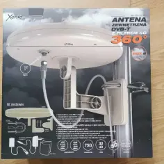 Antena DVB-T z filtrem 5G, która pomaga odbierać kanały cyfrowe, nawet te z MUX 8. Zapewnia duży zysk sygnału i jest odporna na warunki atmosferyczne.