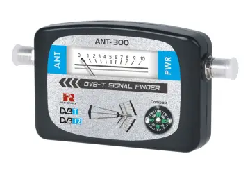 Miernik do pomiaru sygnału antenowego DVB-T/T2 z analogowym wskaźnikiem i kompasem. Pomaga ustawić antenę.