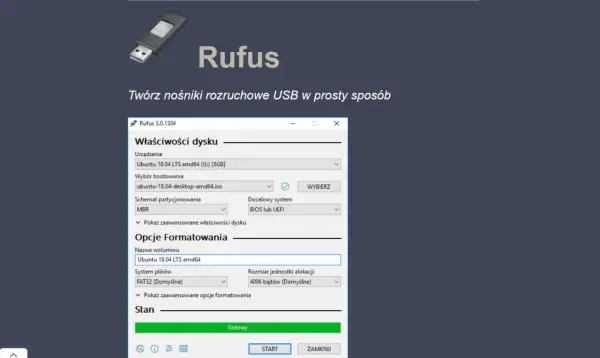 Bootowalny pendrive z ISO - Jak nagrać obraz płyty?